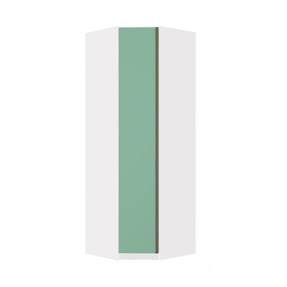 Guarda Roupa Modulado Canto Diagonal 1 Porta 6 Prateleiras 83cm Prime Luciane Móveis