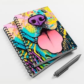 Caderno Universitário 10 Mat Cachorro Colorido