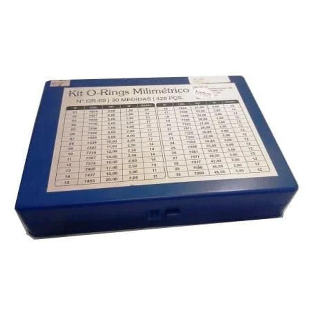 Kit Anel Oring Milimétrico Com Estojo