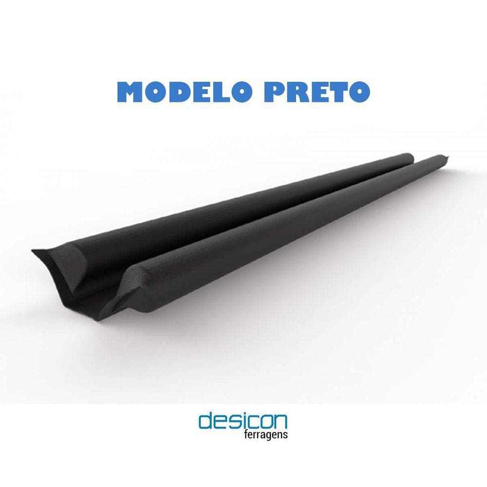 Veda Porta Rolinho Preto 130 Cm Adesivo