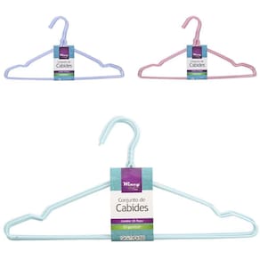 Cabide Roupa De Acrilico Cava 5 Pecas 40X22Cm 3Mm