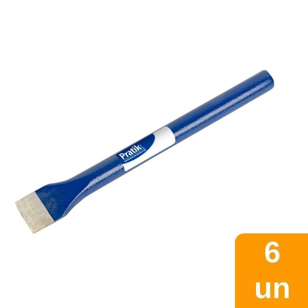 Talhadeira Redonda Pratik Aço Forjado 3/4 x 10” Embalagem com 6 Unidades