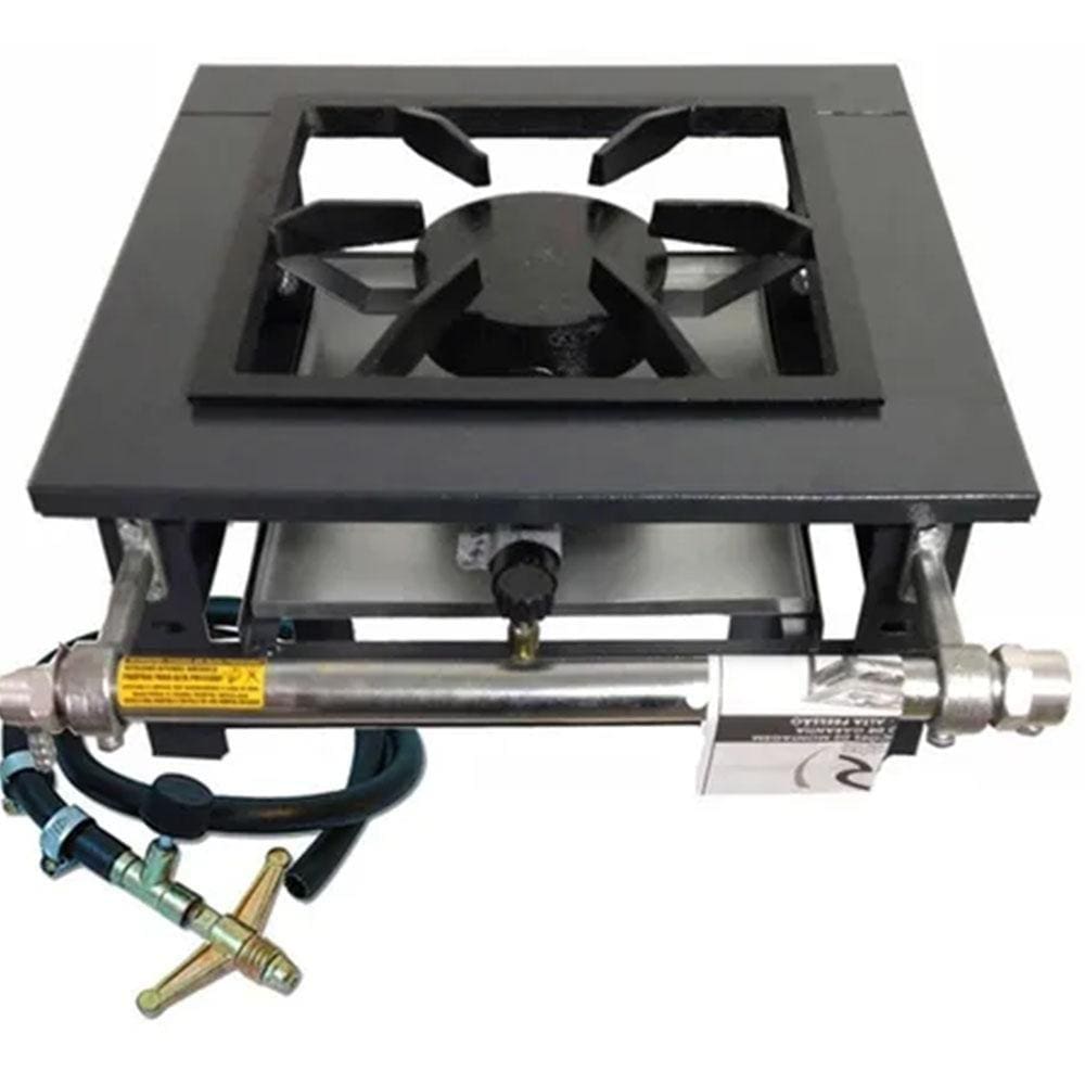 Fogão Industrial de Mesa 1 Boca MR Fogões 30x30 Alta Pressão