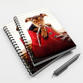Caderno Universitário 96 Fls Cachorro Pitbull