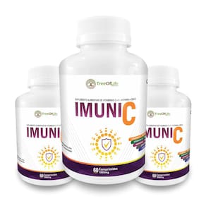 3X Imuni 5+  Arginina Vit C D Zinco Cálcio  180 Comp 1000Mg