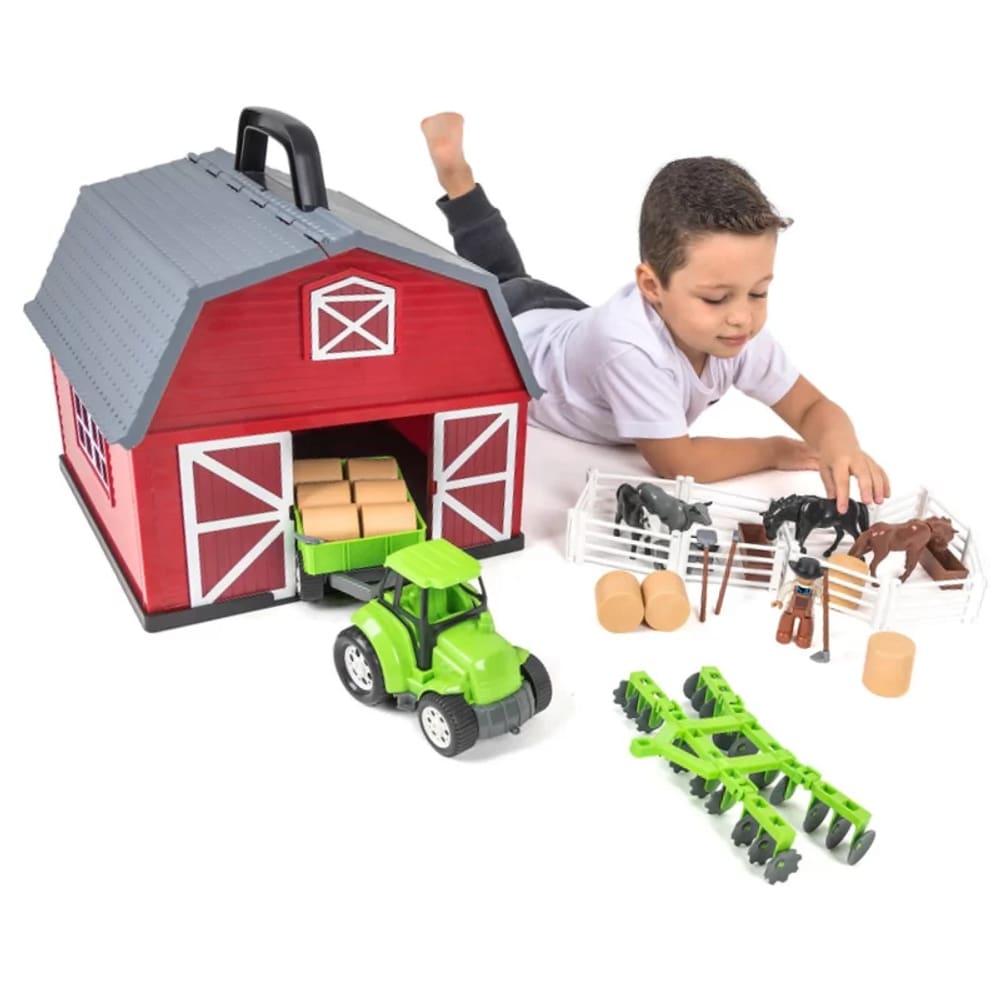 Brinquedo A Fazendinha tipo Maleta com Celeiro Polilac