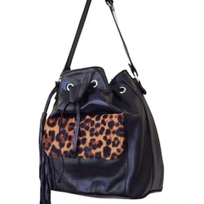 Bolsa Saco Em Couro Zup Onça