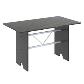 Mesa para Cozinha 120x75cm Tampo Granito Soma Móveis Martelado Pérola/Indiano