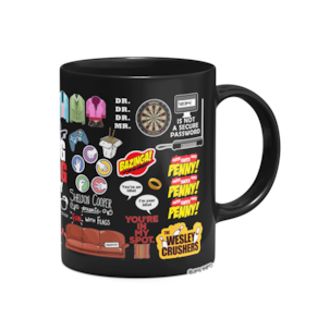 Caneca Icons Moments The Big bang theory - Preta