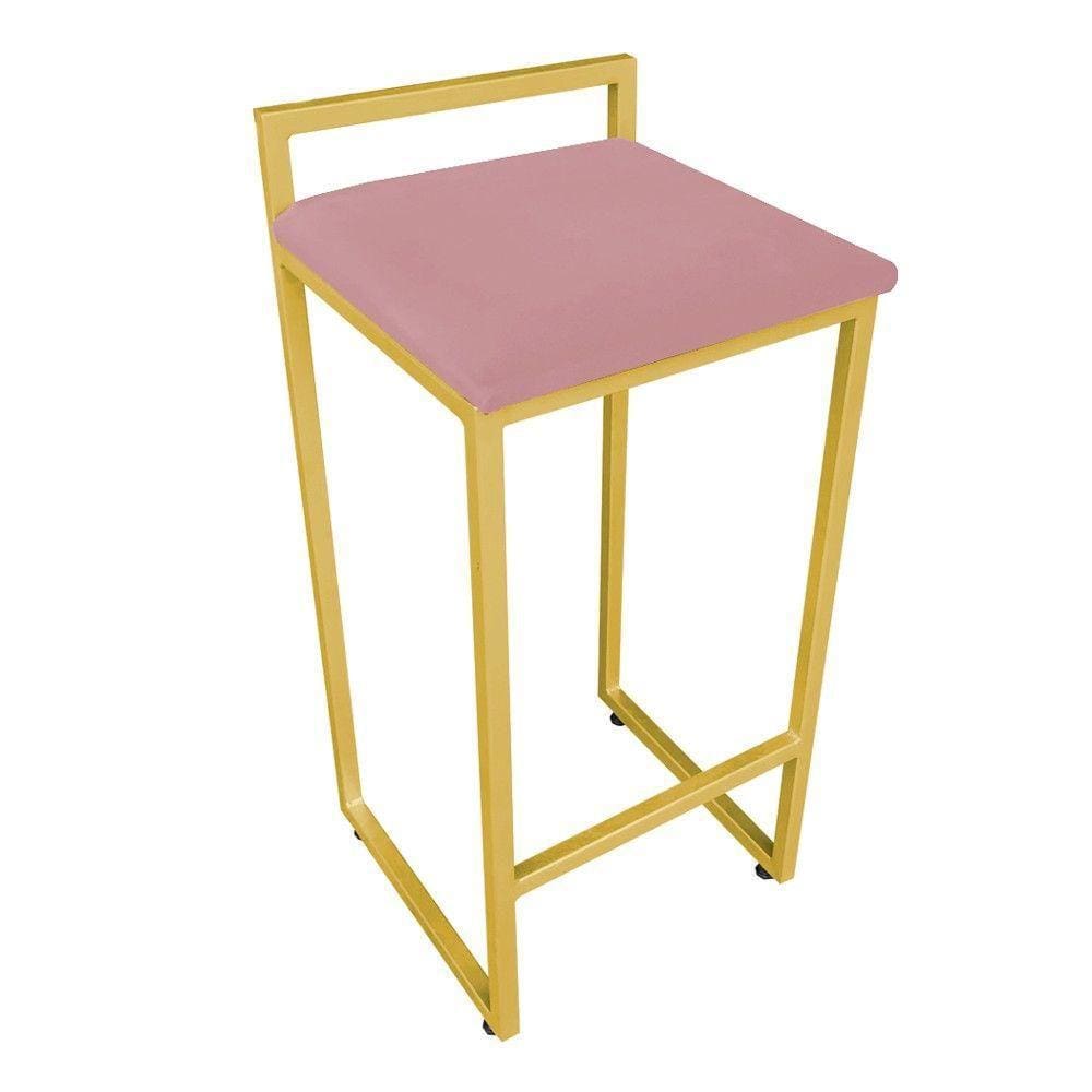 Banqueta Pietra Suede Rose