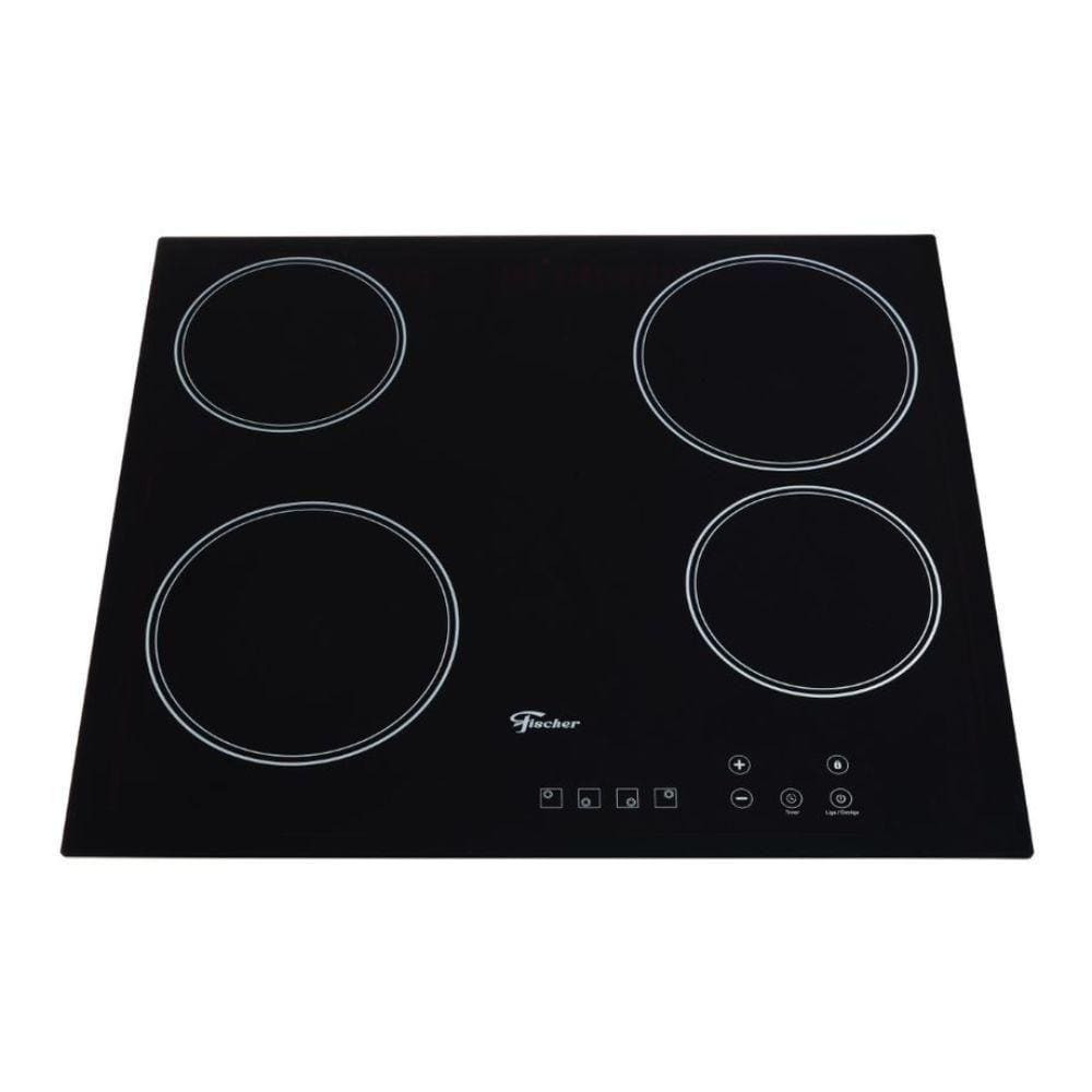 Cooktop Fischer Touch Screen 4Q De Mesa 220V Preto