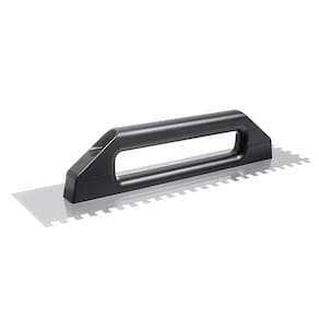 Desempenadeira Aço Dentada Cortag, 48x12cm, Dentes 10x10mm, Cabo Plástico