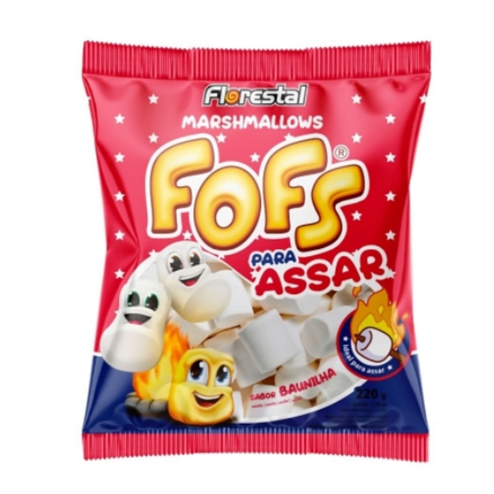 Marshmallow Para Assar Branco Baunilha FOFS 220g - Florestal
