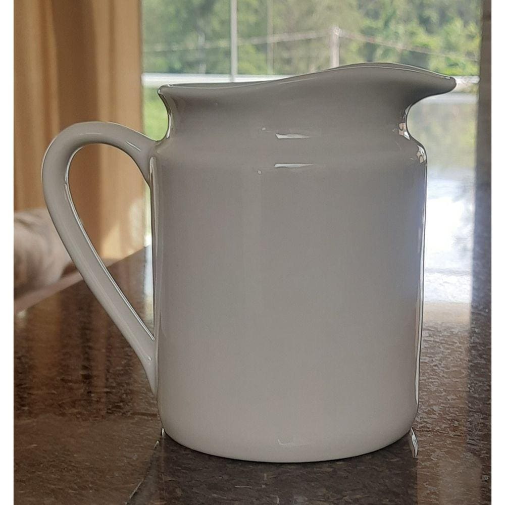 Jarra Leiteira 700ml, Sucos e Bebidas - Porcelana Branca