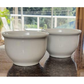Kit 2 Tigelas / Cumbucas 255ml - Porcelana Branca