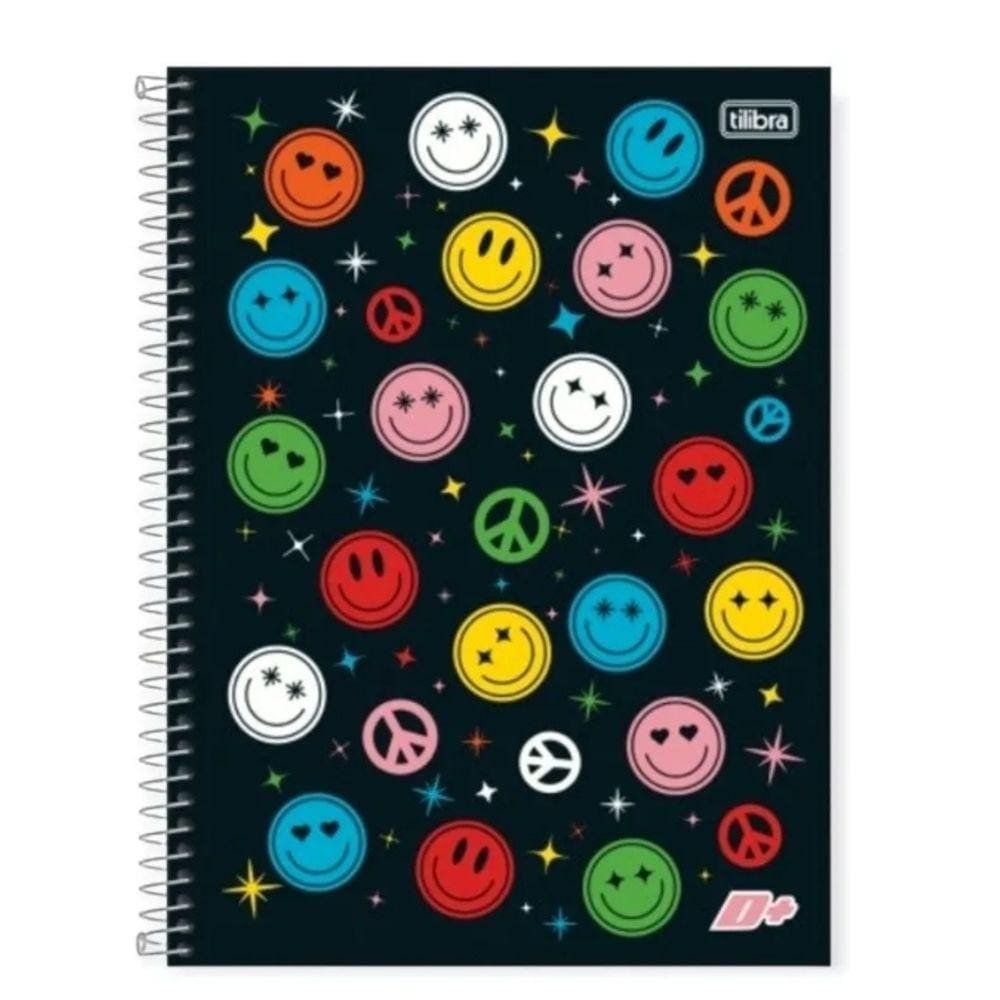 Caderno 20 Matérias Capa Dura Feminino D+ 400 Folhas Tilibra