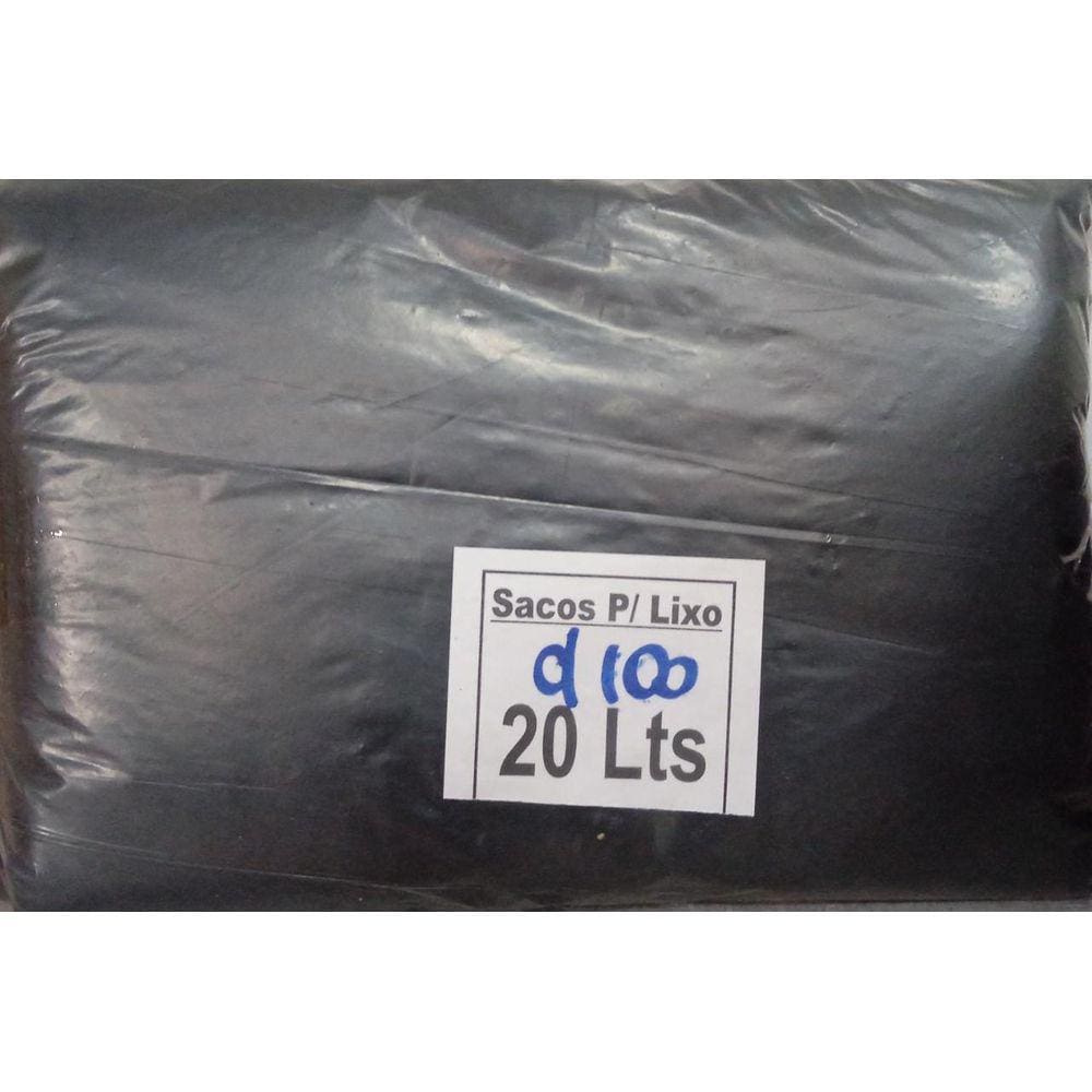 Saco De Lixo 20 Litros C/100 Un
