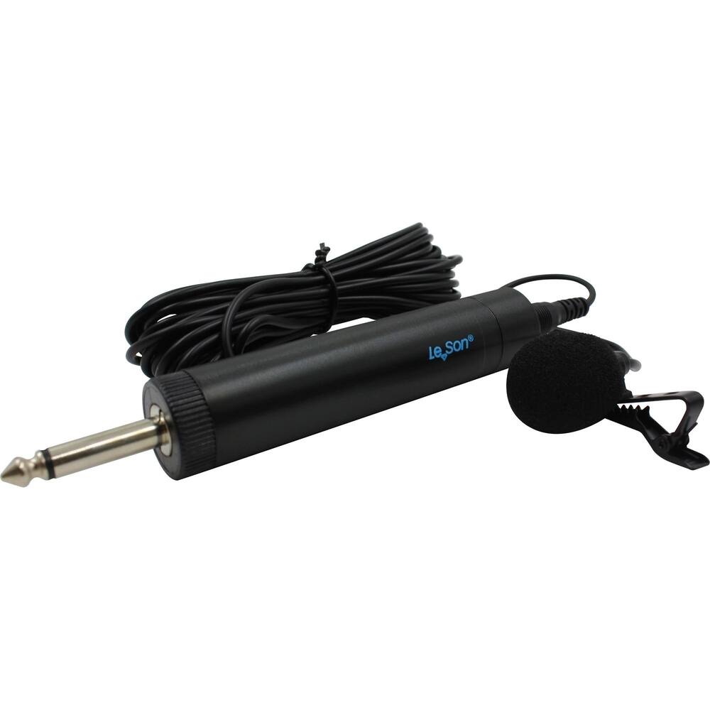 Microfone Lapela Leson Ml100-S P10/P2 Cabo 5 Mt Preto