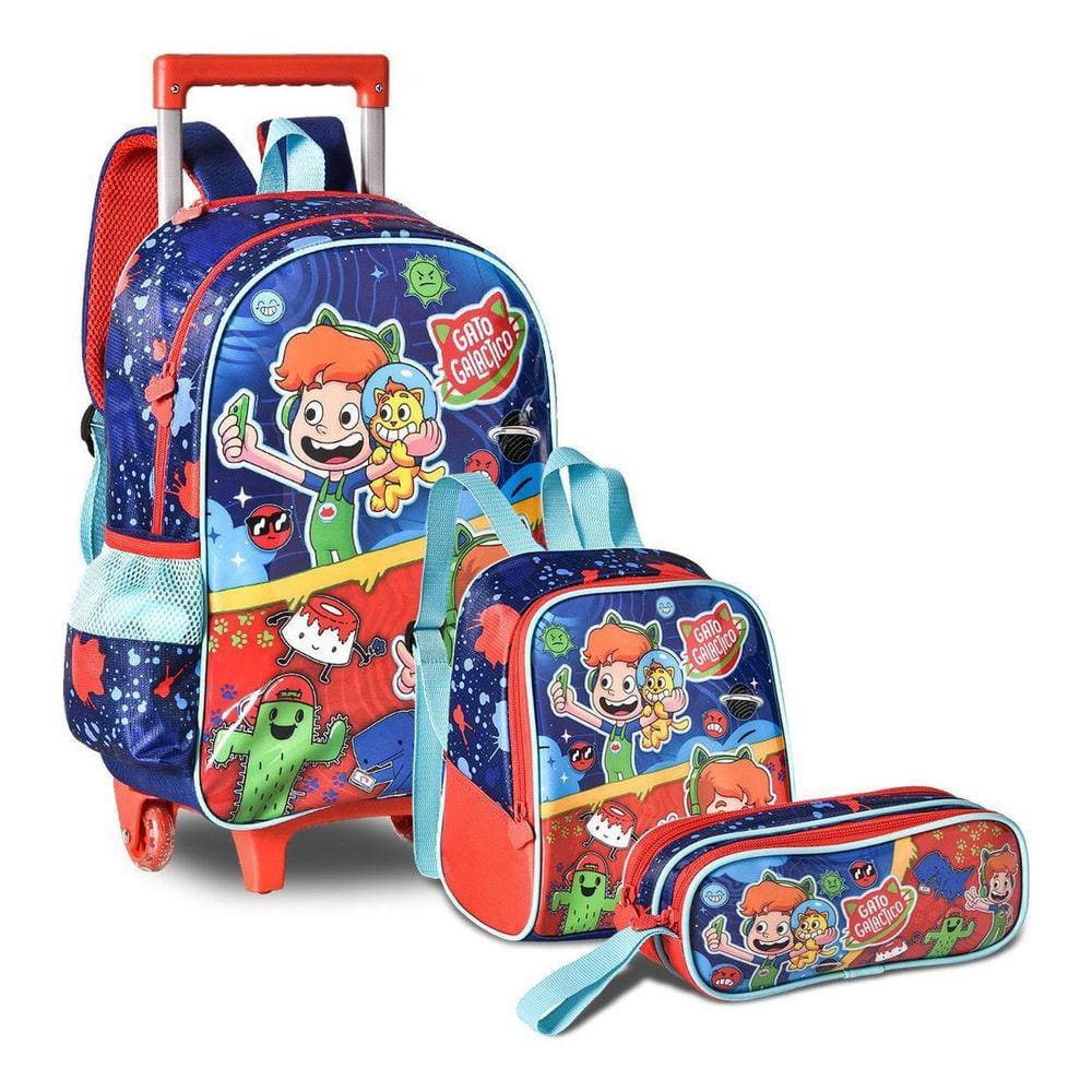 Kit Sonic Mochila Infantil Pequena Runner Filme De Costa