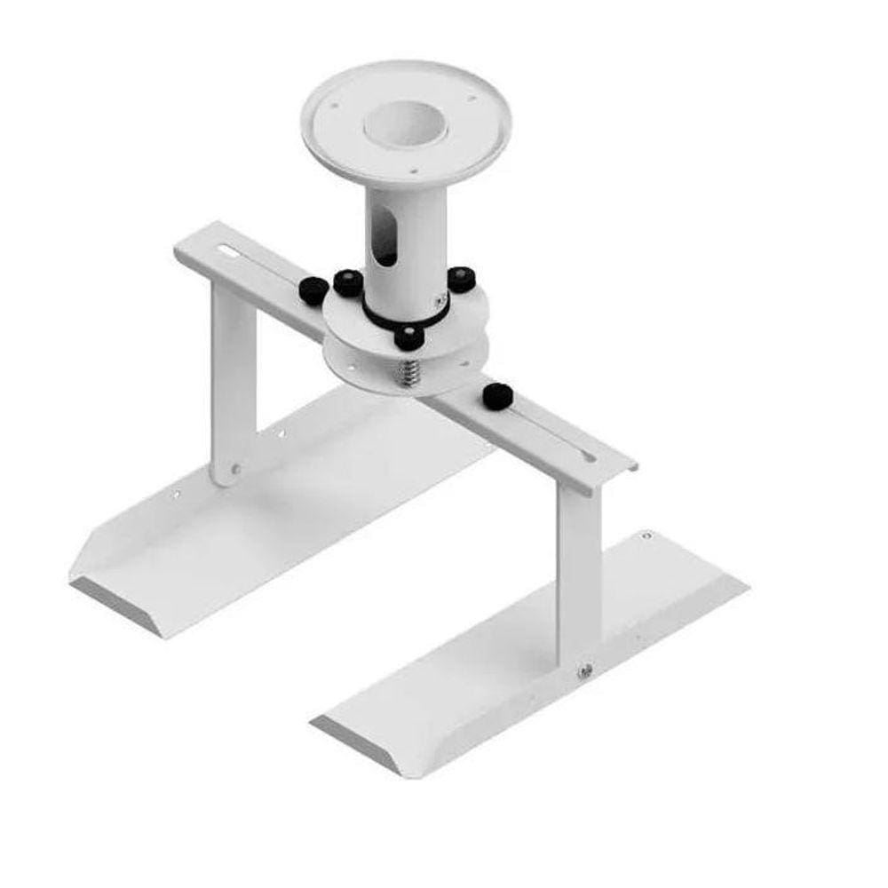 Suporte Projetor Teto Para Sba 112 Bandeja Ajustável Branco