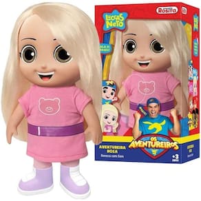 Boneca Aventureira Rosa - Lucas Neto