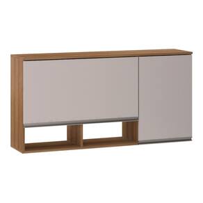 Armário Aéreo 120cm 2 Portas com Nichos Diana Luciane Móveis