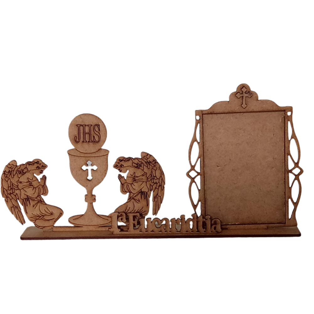10 Porta retrato Primeira Eucaristia (MDF crú 3mm)