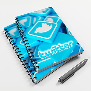 Caderno Universitário 10 Mat Rede Social Twitter