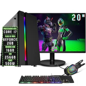 Pc Gamer Completo Neologic Streamer NLI82432 Intel i5-9400F 16GB (rtx 2060  6GB) ssd 240GB + HD 1TB 600W 80 Plus + 2 Monitores 21 + Cadeira em Promoção  na Americanas