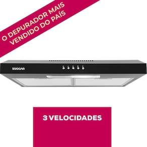 Depurador e Exaustor de ar Slim 60 Cm Preto Suggar