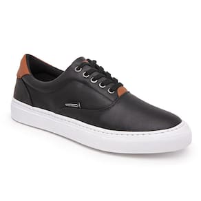 Tênis de Couro Masculino Polo Baixo Casual Canvas Sapatenis Lift