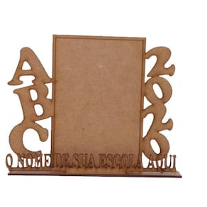 10 Porta Retrato Formandos ABC Personalizado MDF CRU