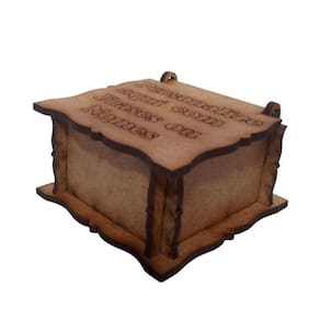 12 Caixinha mini Lembrancinha Personalizada para  Aniversário chá de Bebe casamento em mdf cru
