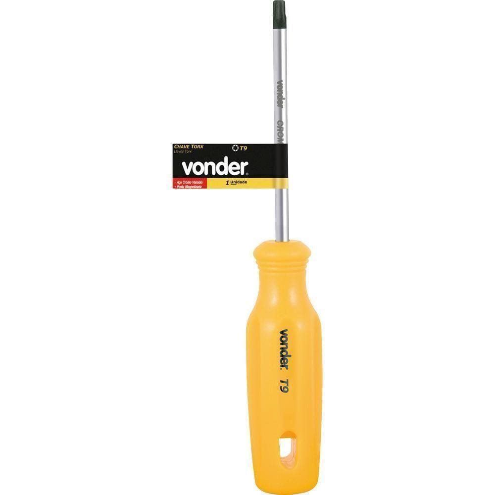 Chave Torx T-30 Com Cabo Reto Cromo Vanádio - Vonder