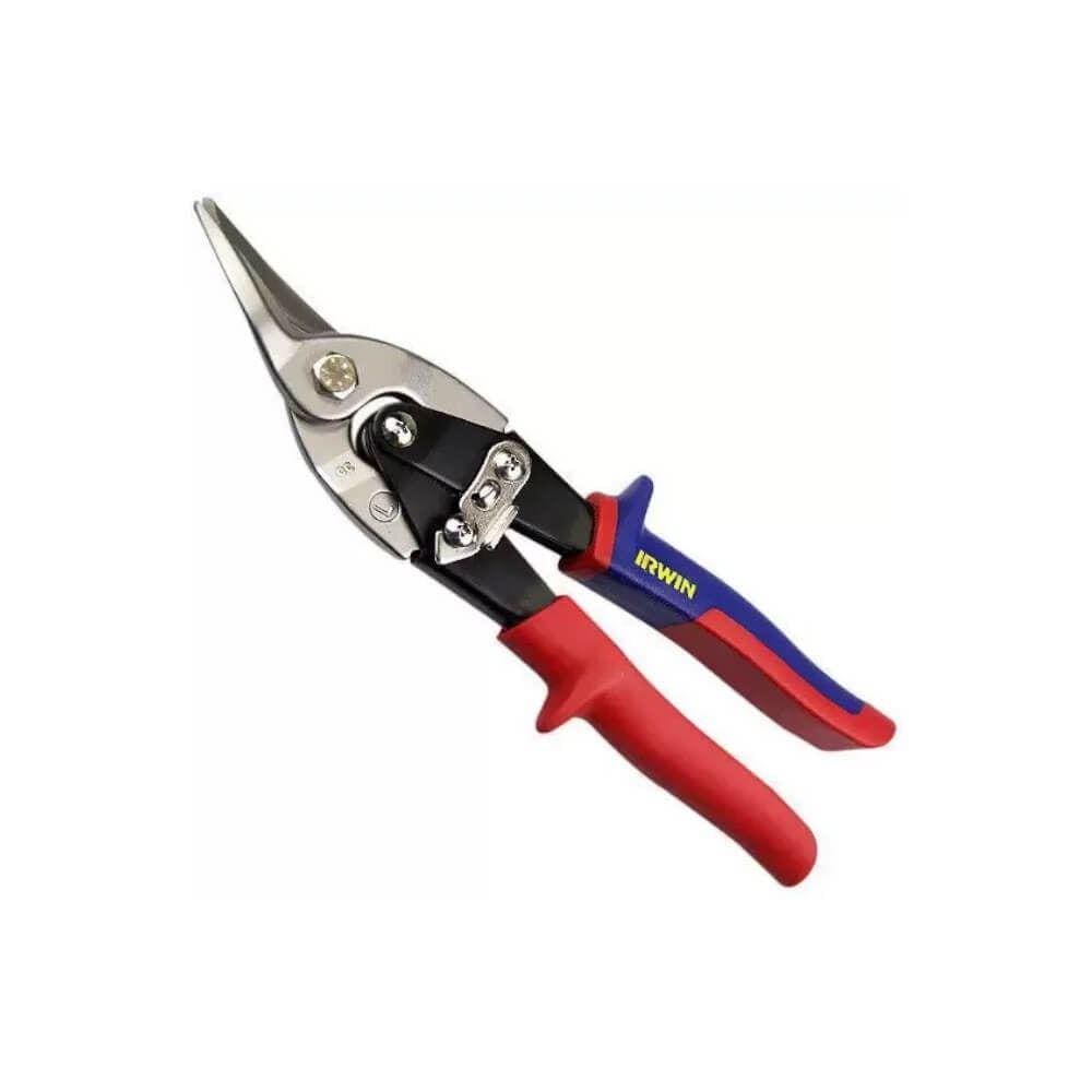 Tesoura de Chapas Tipo Aviação 10" - Corte Esquerdo e Reto - Irwin