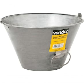 Balde Para Concreto 10 Litros Metálico Envernizado - Vonder