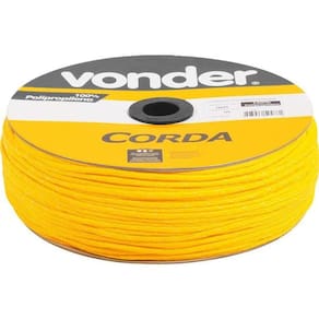 Corda Multifilamentada Trançada 4Mmx360M 2,9Kg Amarela Polip
