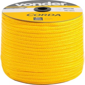 Corda Multifilamento Trançada 10Mm 190M Amarela Carretel - V