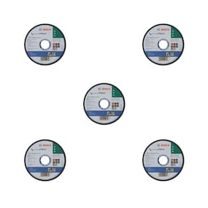 KIT 5 UNIDADES DISCO DE CORTE BOSCH STANDARD FOR METAL 115x1mm RETO