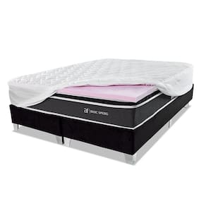 Pillow Top De Espuma Soft D40 Com Capa Percal E Zíper King