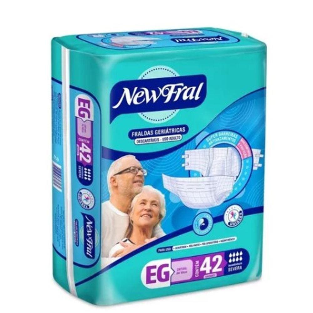 Fralda Geriatrica New Fral Mega Eg C/42