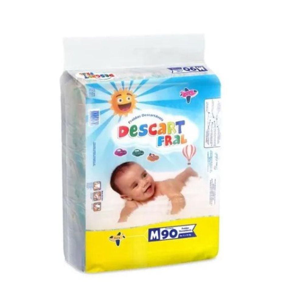 Fralda Infantil Descart Fral M C/90