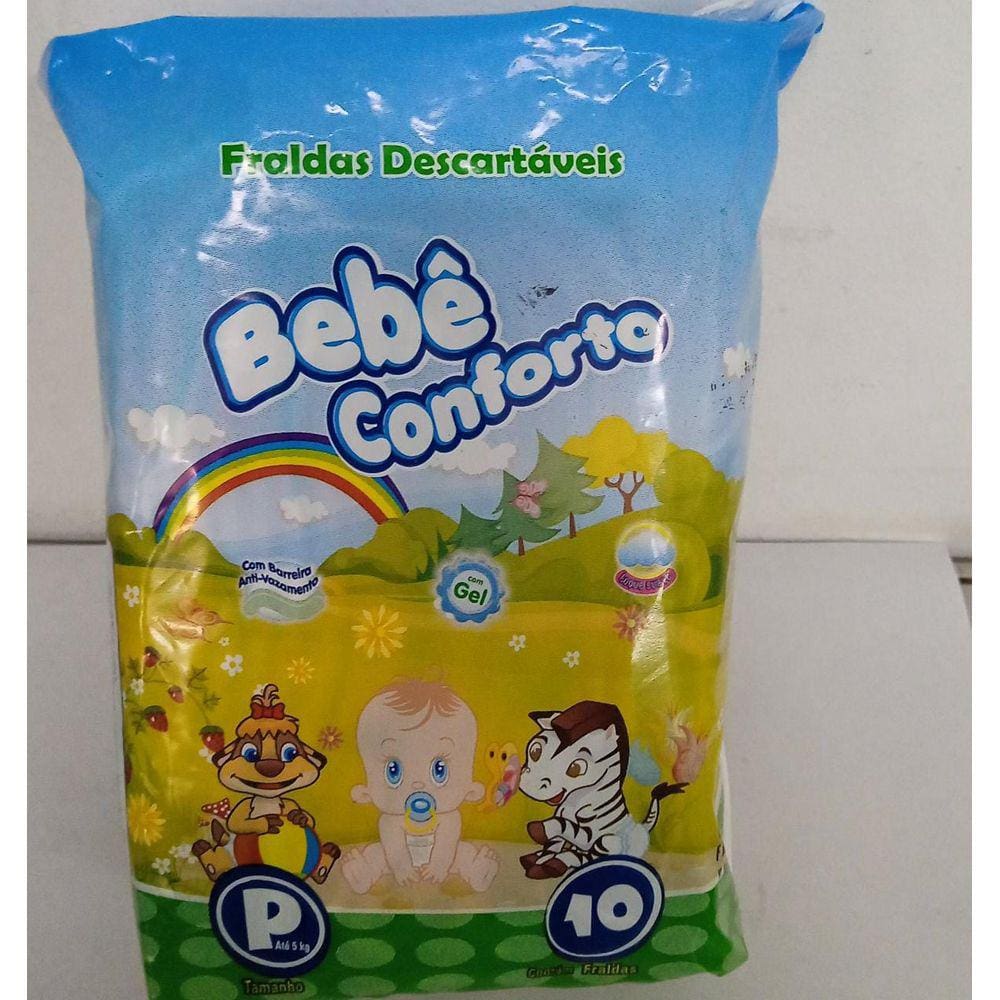 Fralda Infantil Bebe Conforto Mini P C/10