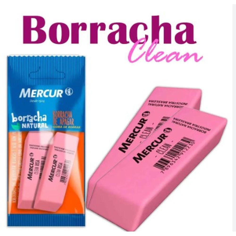 Borracha Mercur Pull Pack Clean C/02 Un Rosa