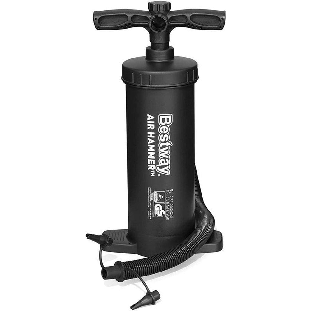 Bomba de Ar Manual 37 cm com 3 Bicos Adaptadores BST-157 - 62086 - Bestway