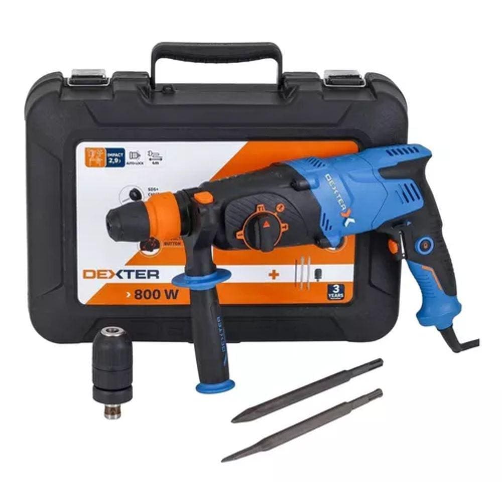 Martelete Perfurador Rompedor 800w Profissional 220v Dexter