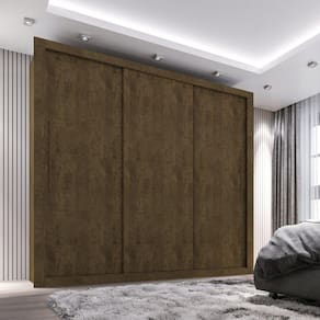 Guarda Roupa Casal 3 Portas 4 Gavetas Costa Rica Sallêto Móveis Ipê