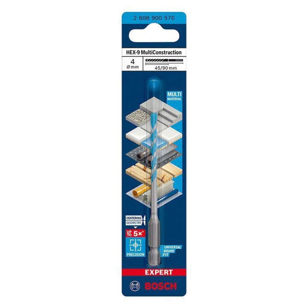 Broca Expert Hex-9 Multiconstruction 4X45X90Mm - Bosch