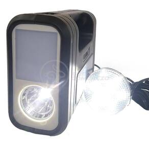 Kit Lanterna Placa Solar Carregador Portatil Energia Nº 19
