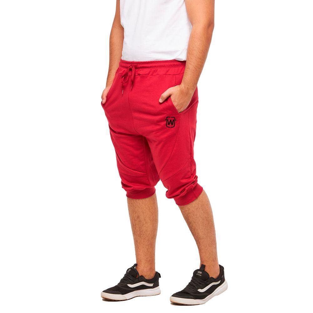 BERMUDA DE MOLETOM WOOKS MASCULINA FITNESS SKINNY - B2w
